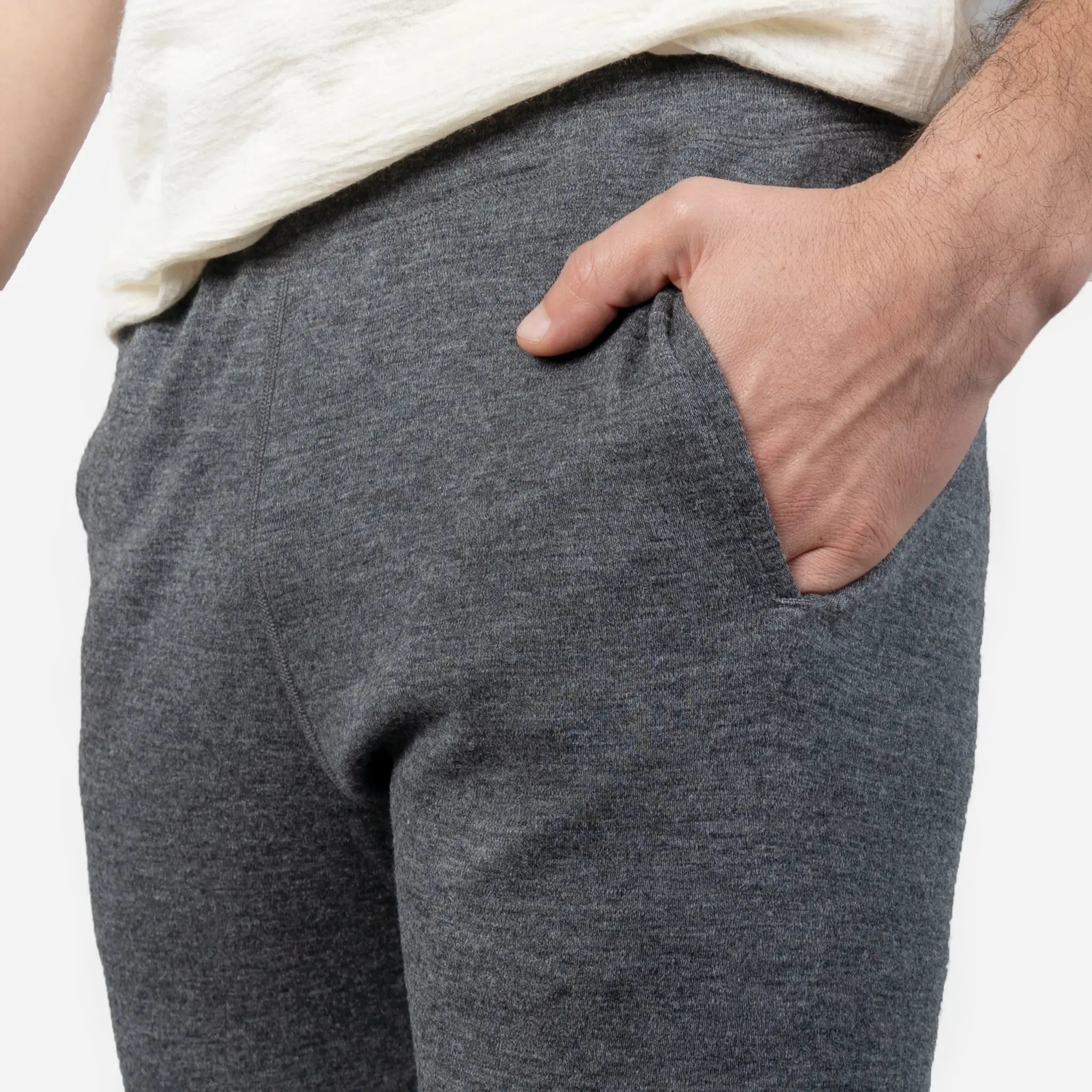 mens most sustainable sweatpants midweight color gray