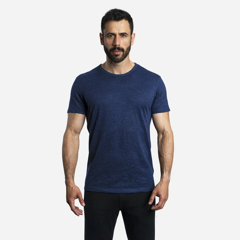 Men's Alpaca Wool T-Shirt: 160 Ultralight Crew Neck