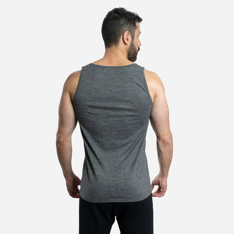 Men's Alpaca Wool Tank Top: 160 Ultralight