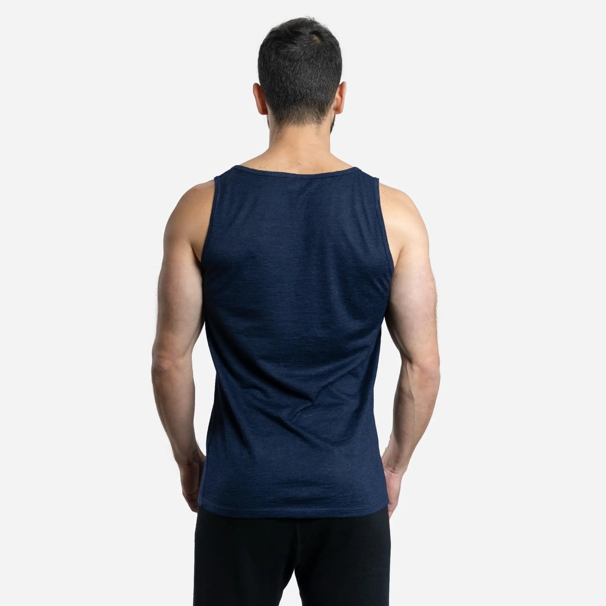 mens outdoor activities tank top ultralight color navy blue