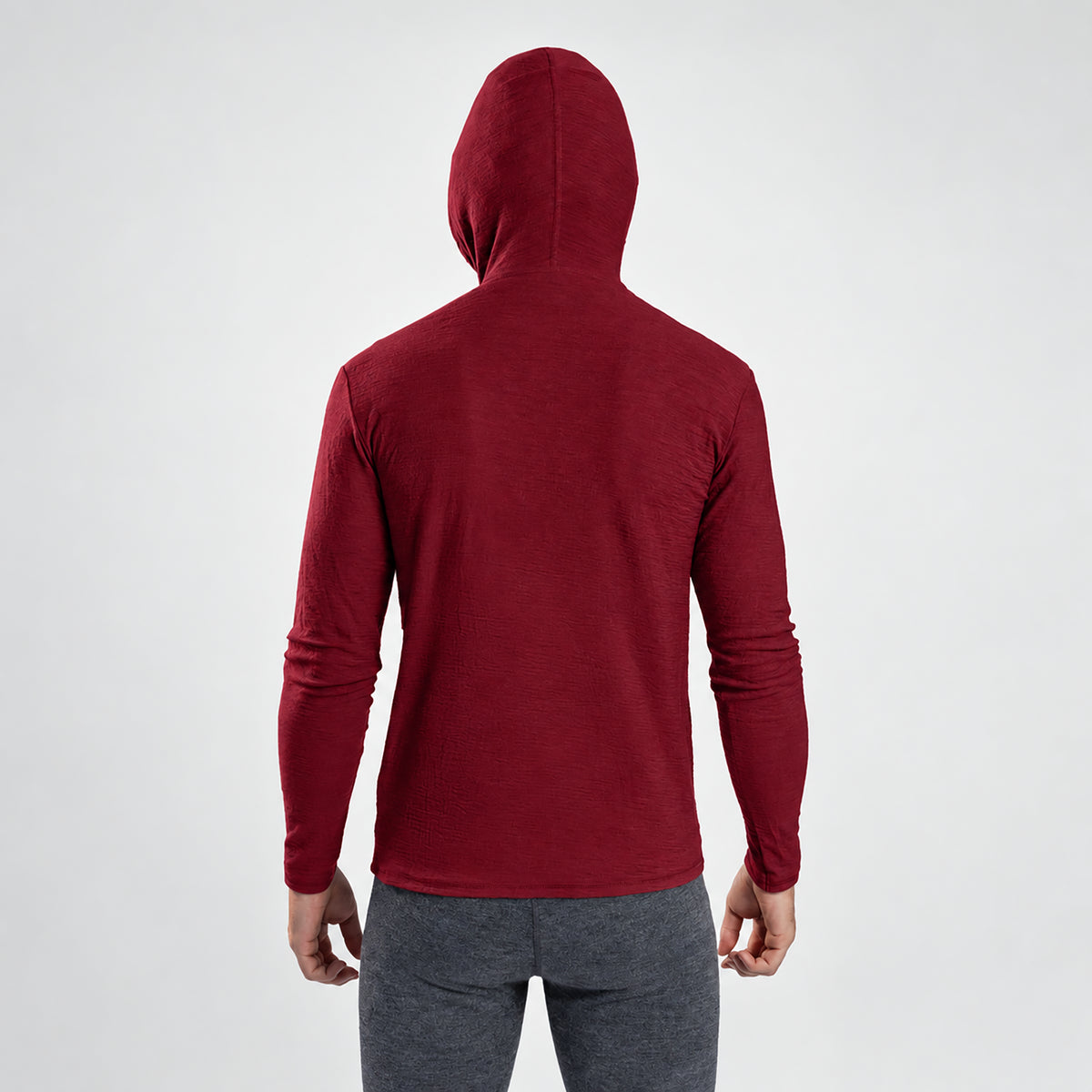 Men's Alpaca Wool Sun Hoodie: 160 Ultralight