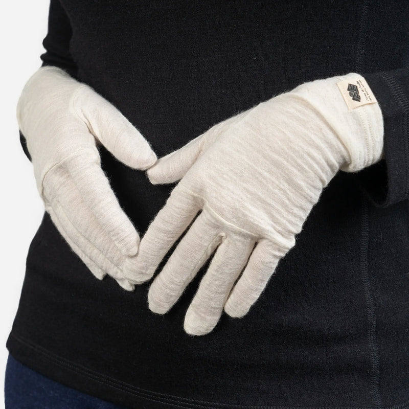 glove warmest liners ultralight color natural white