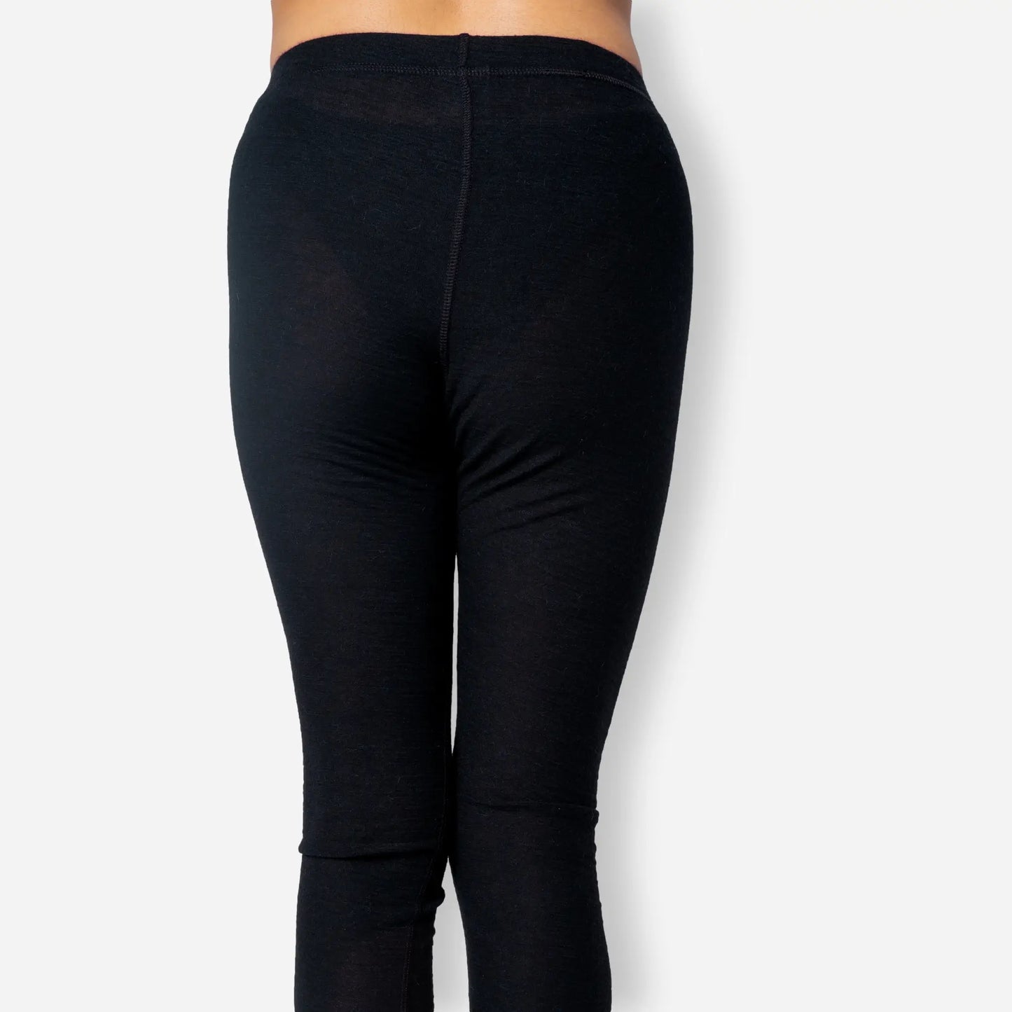 Any Activity Womens Alpaca Wool Leggings 160 Ultralight color black