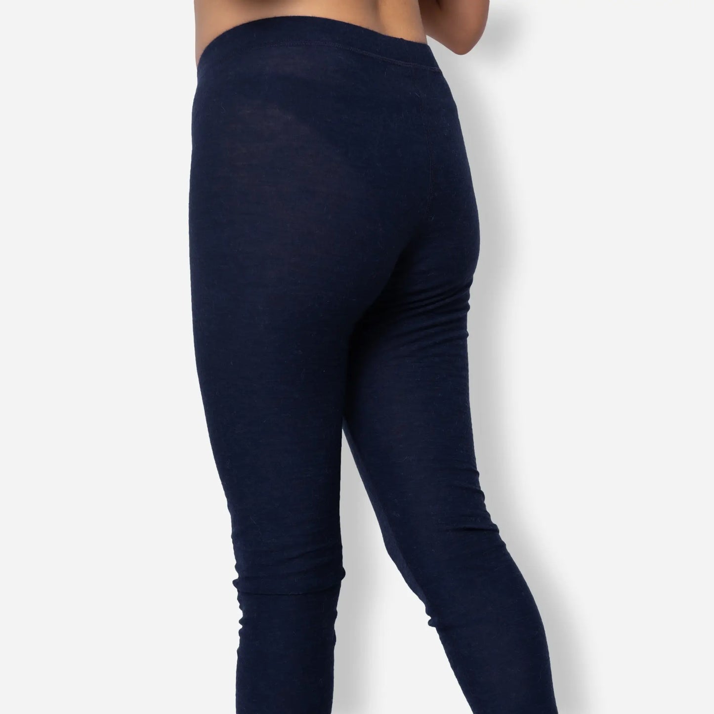 All Activities Womens Alpaca Wool Leggings 160 Ultralight color navy blue