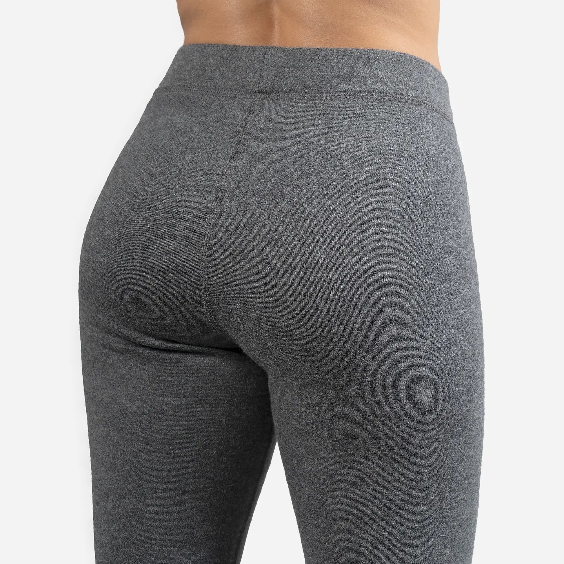 High Performance Womens Alpaca Wool Leggings 420 Midweight color gray