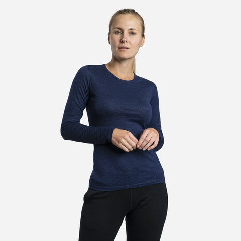 Women's Alpaca Wool Long Sleeve Shirt: 160 Ultralight