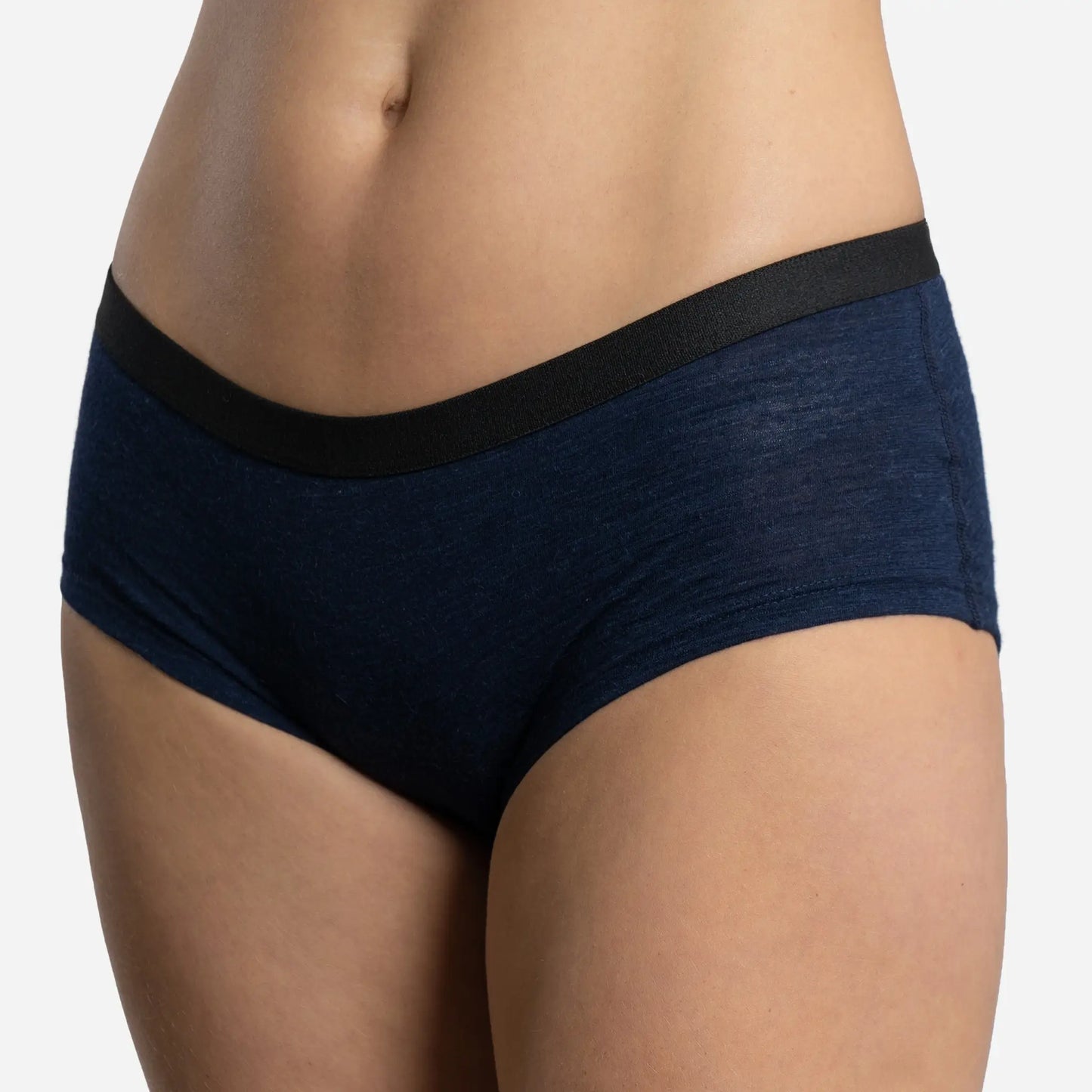 Sustainable Womens Alpaca Wool Panties 160 Ultralight color navy blue