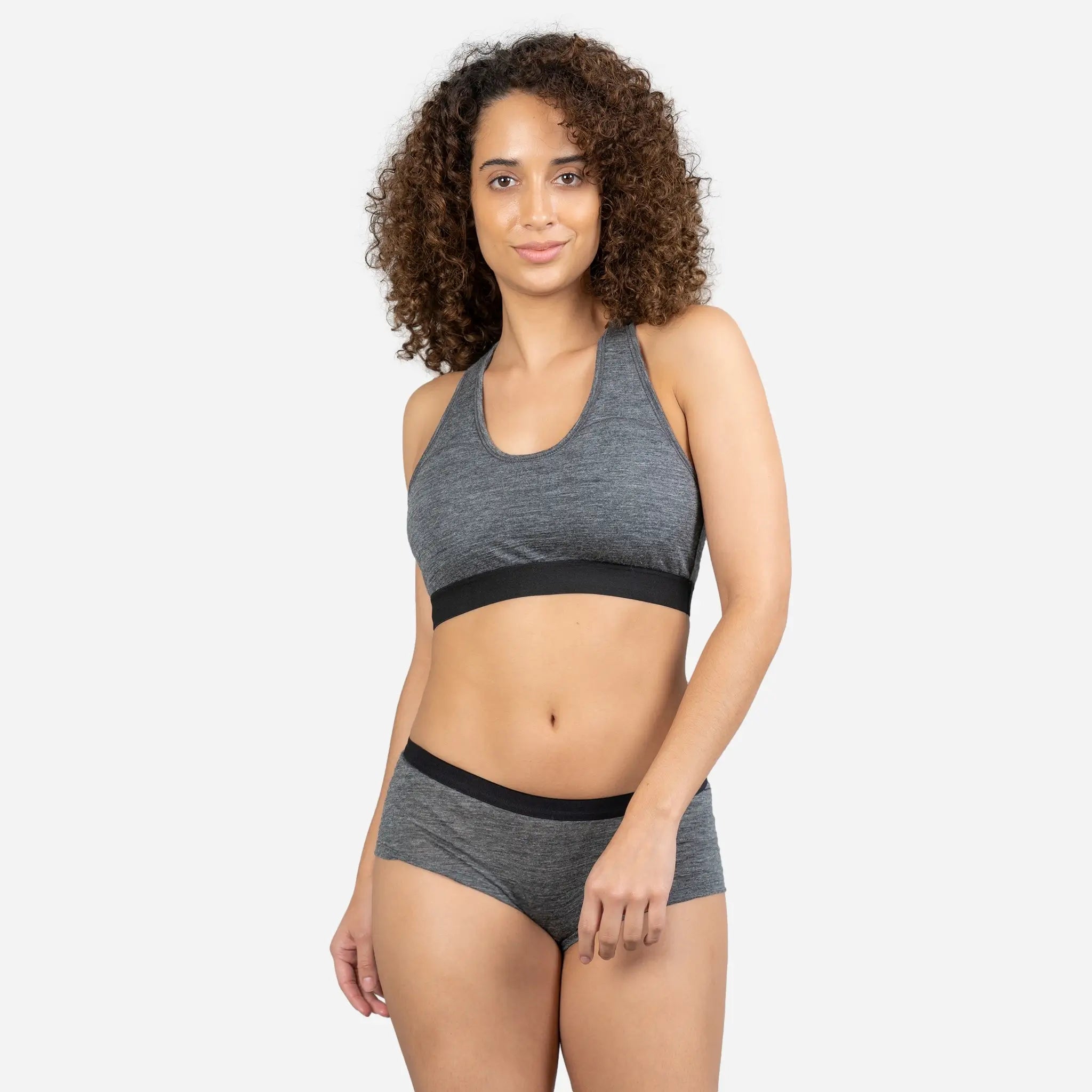 Ecological Womens Alpaca Wool Panties 160 Ultralight color gray