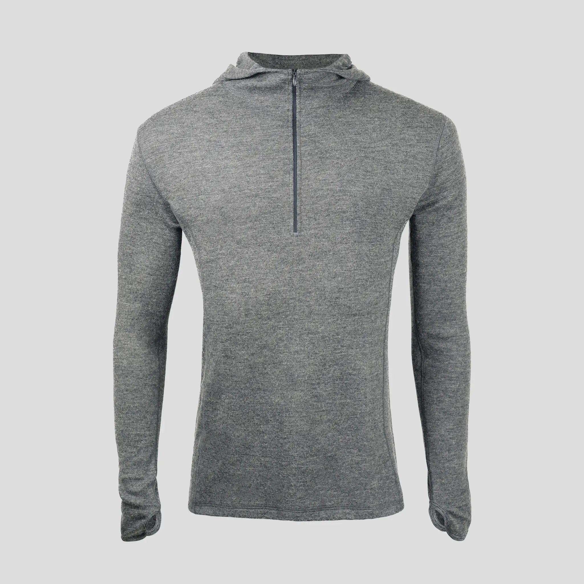 base layer hoodie color gray