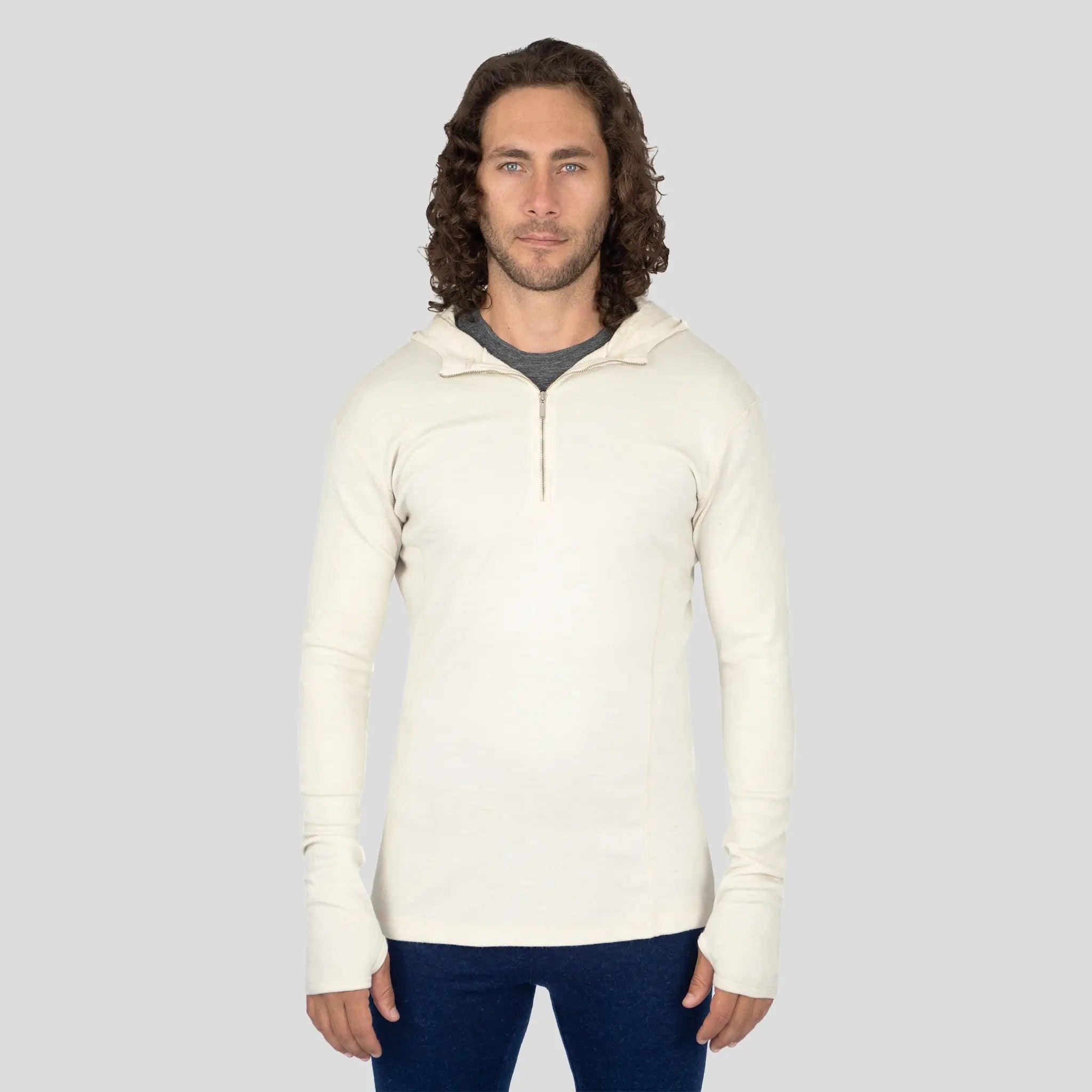 base layer hoodie color natural white