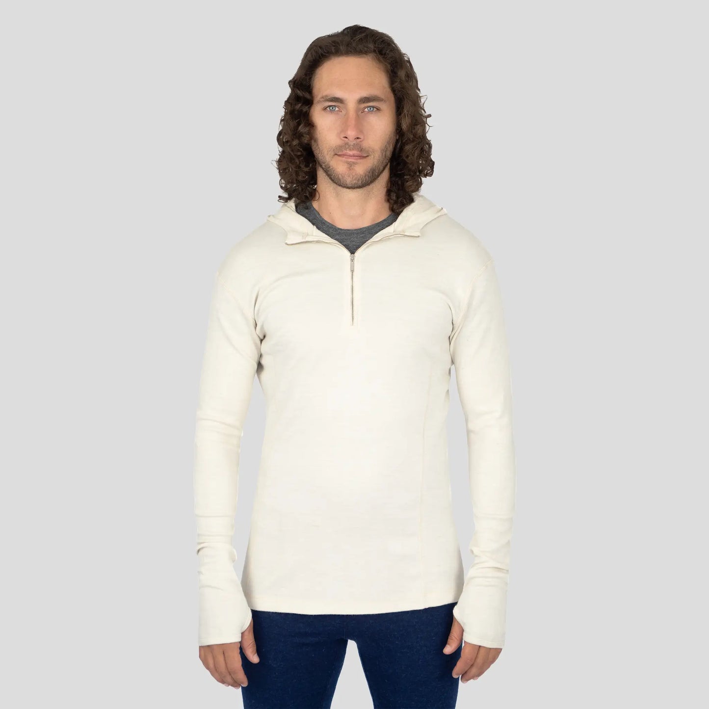 base layer hoodie color natural white