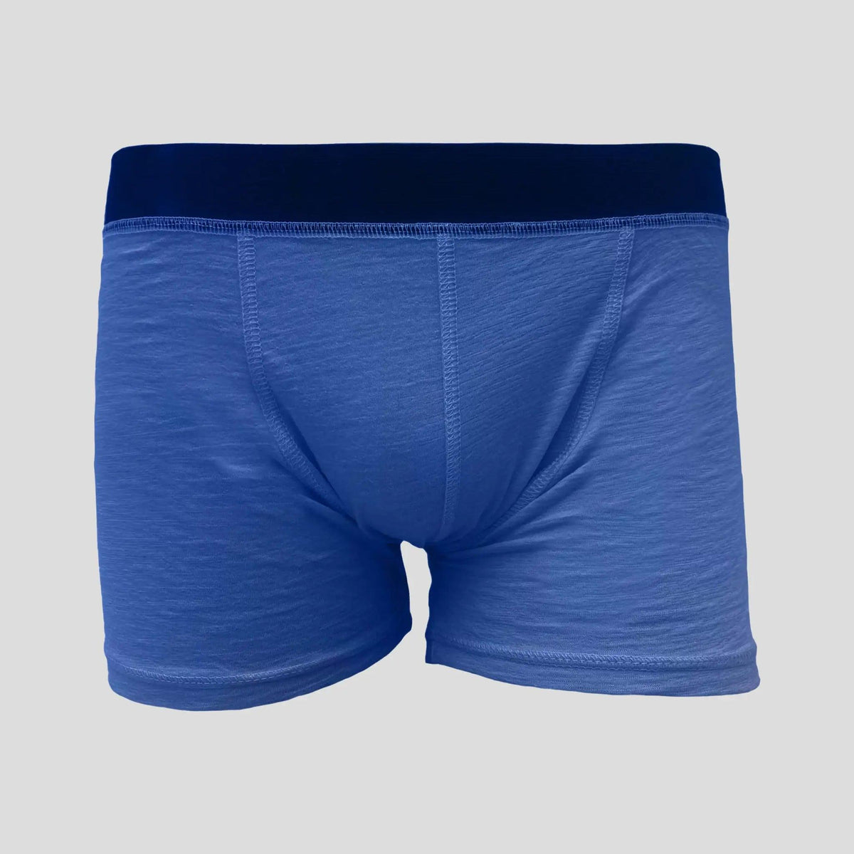 Men's Alpaca Wool Boxer Briefs: 160 Ultralight Color Natural Blue