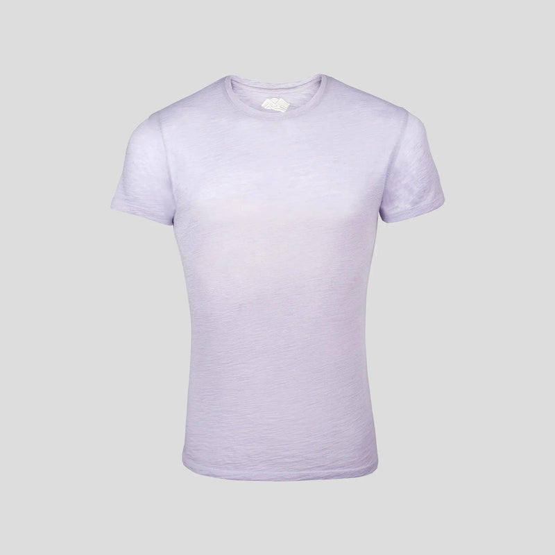 alpaca wool crew neck shirt color lilac