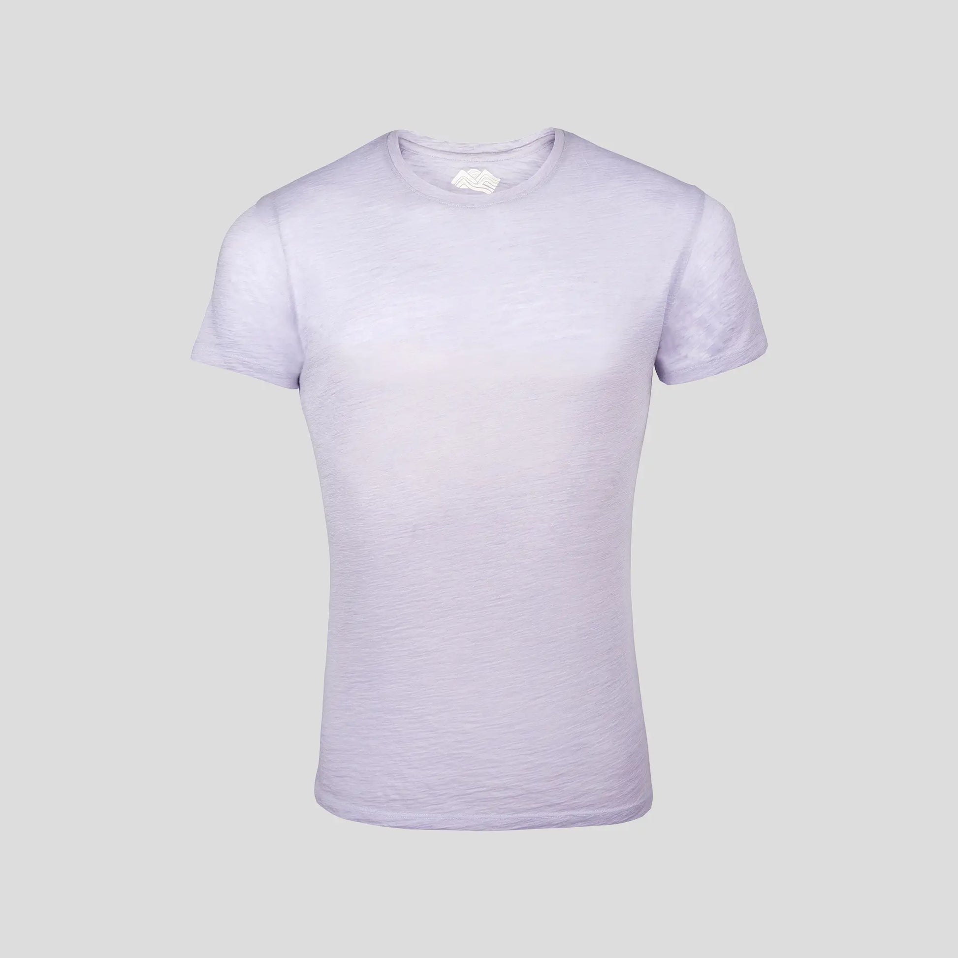 Men's Alpaca Wool T-Shirt: 160 Ultralight Crew Neck color Lilac
