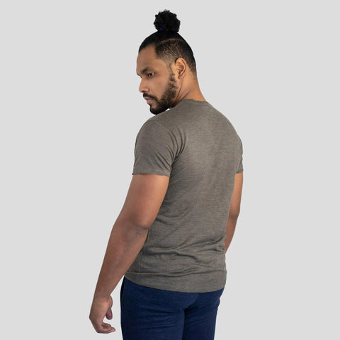 Men's Alpaca Wool T-Shirt: 160 Ultralight Crew Neck