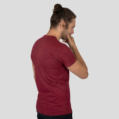 Men's Alpaca Wool T-Shirt: 160 Ultralight Crew Neck