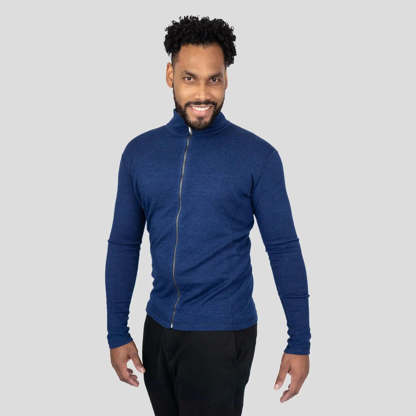 mens jacket color natural blue