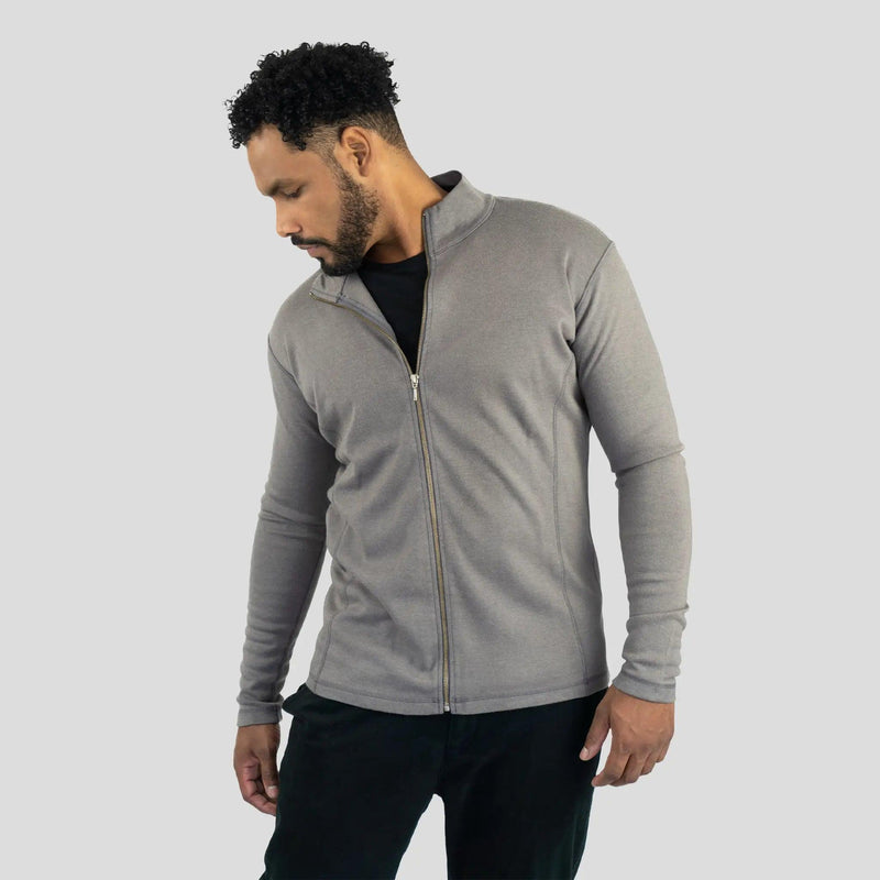 mens jacket color natural gray