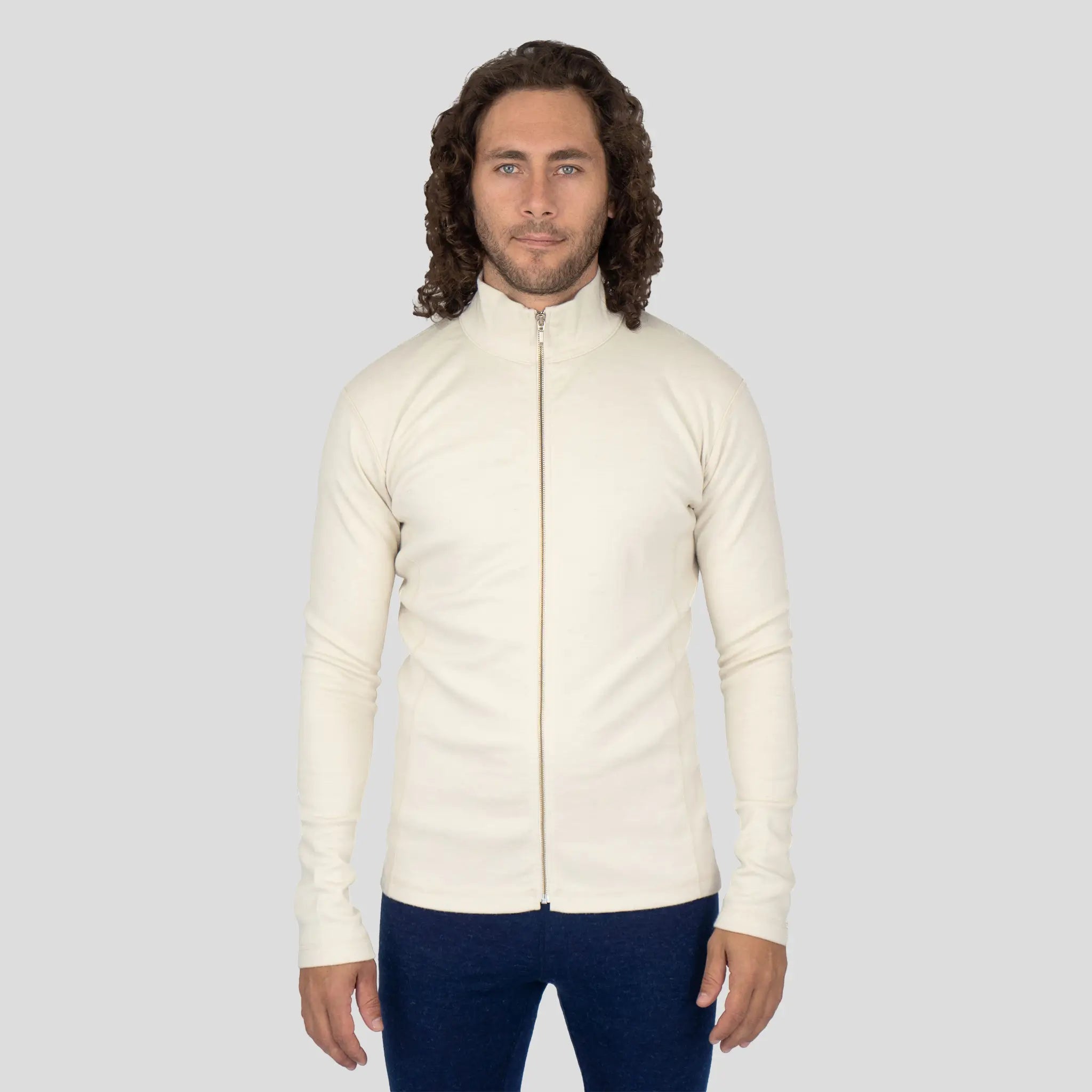 mens jacket color natural white