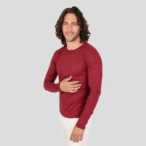 3 Pack Bundle - Men's Alpaca Wool Long Sleeve Shirts: 160 Ultralight