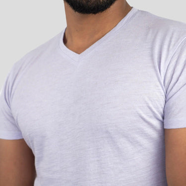 alpaca wool v neck shirt color lilac