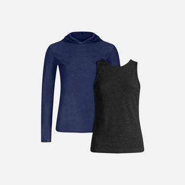 Bundle 2 Pack - Women's Running Tank Top & Sun Hoodie cover 1