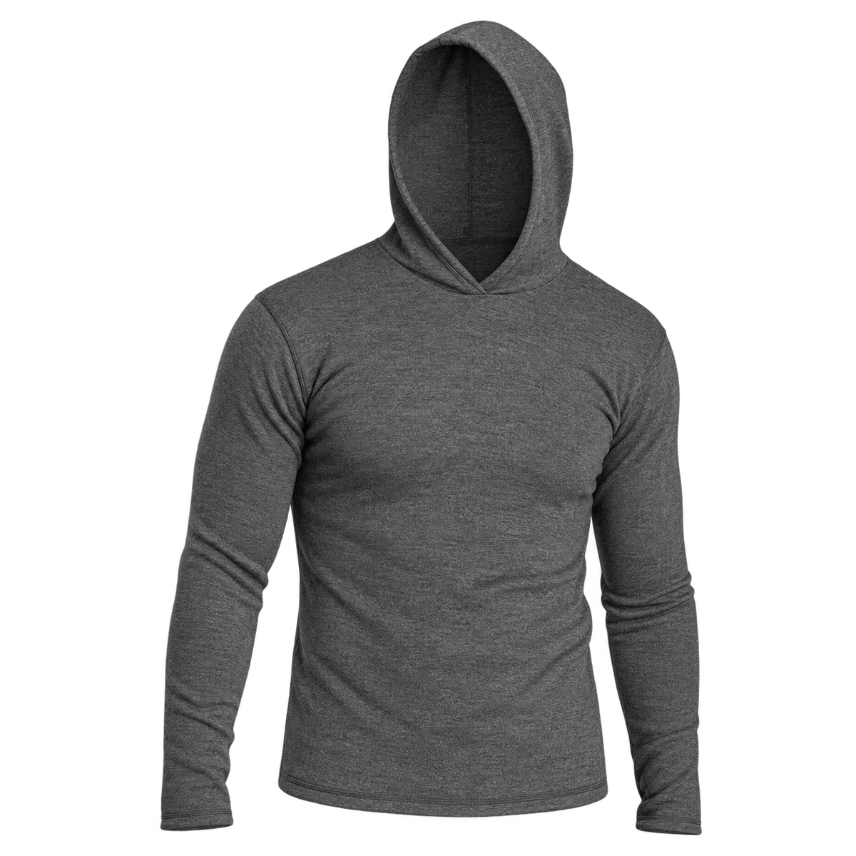 Men's Alpaca Wool Pullover Hoodie: 420 Midweight