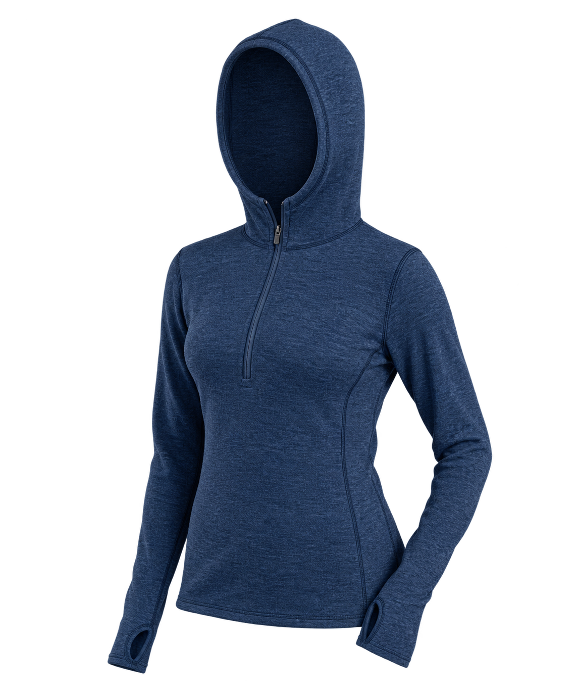 Women's Alpaca Wool Hoodie: 300 Lightweight Half-Zip