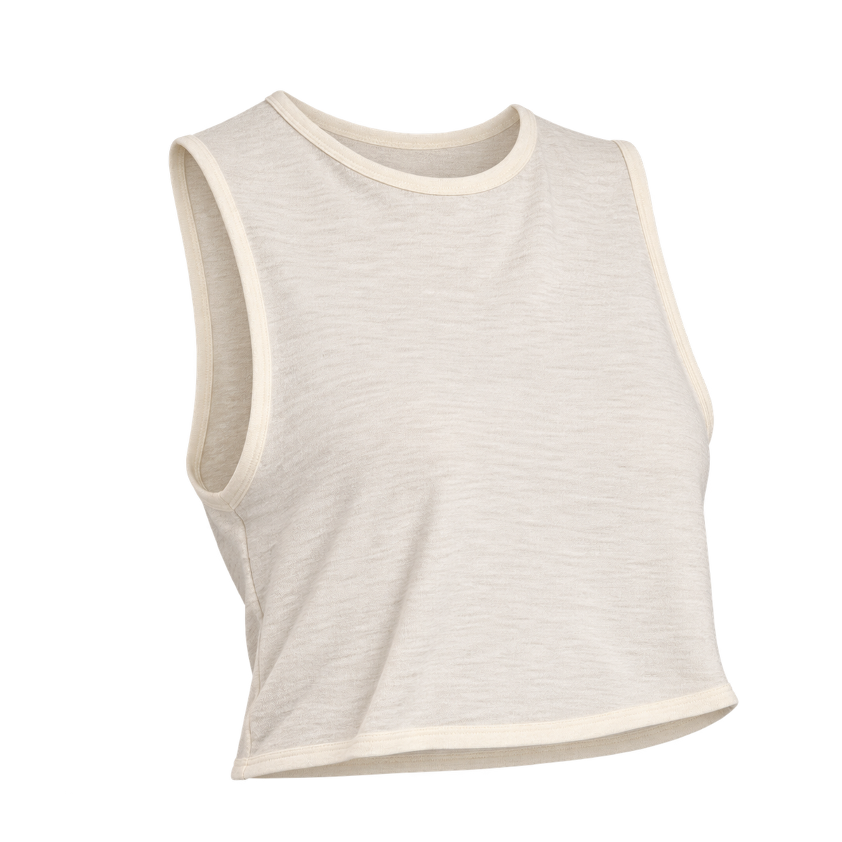 Women's Alpaca Wool Crop Tank Top: 110 Featherweight