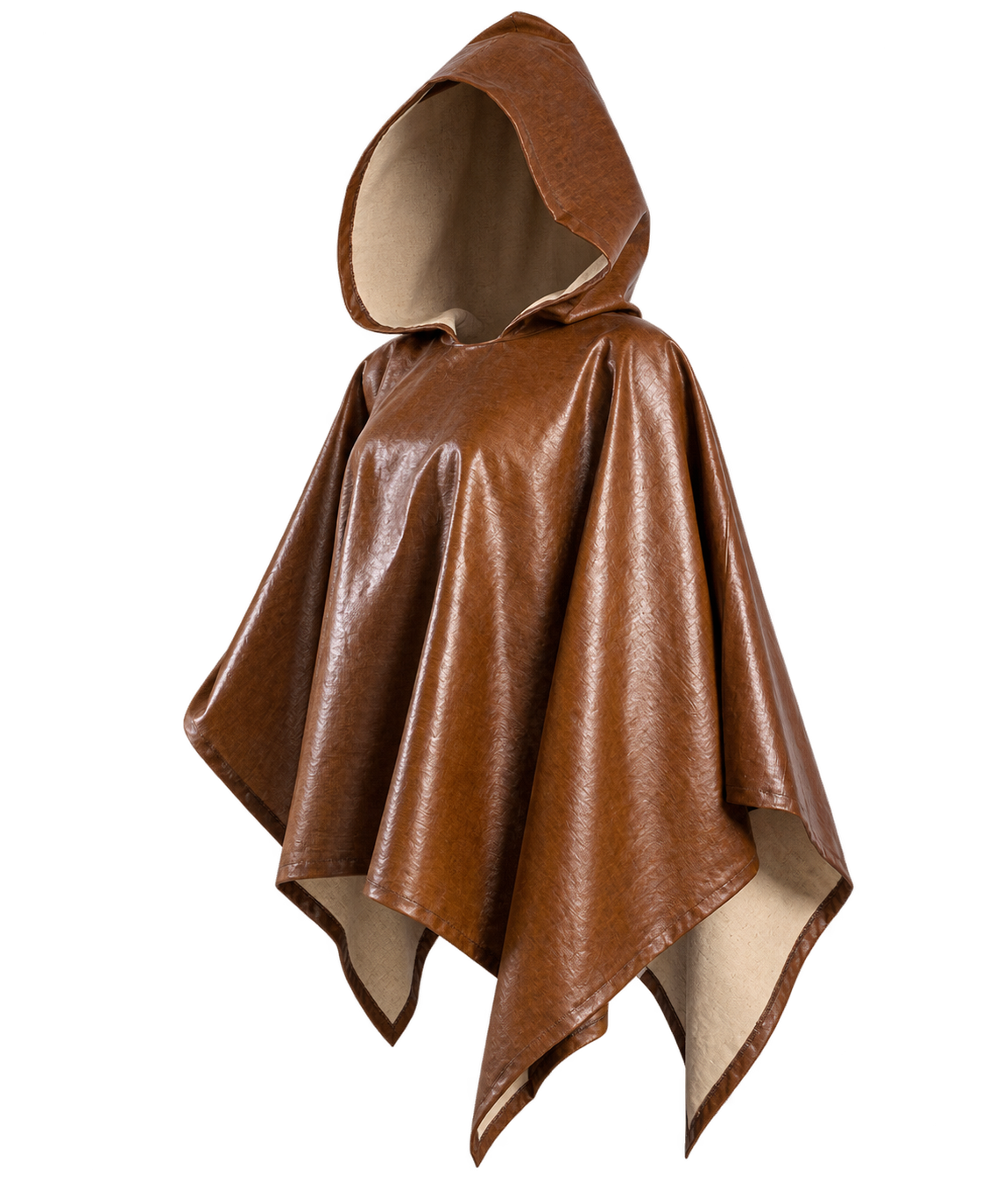 Plastic-Free Waterproof Hooded Rain Poncho
