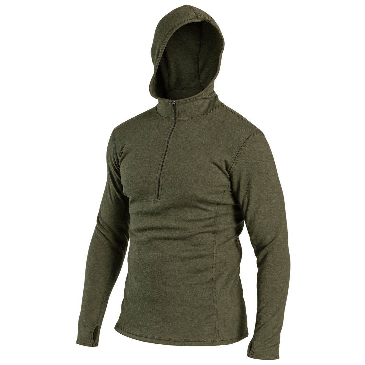 Men's Alpaca Wool Hoodie: 300 Lightweight Half-Zip