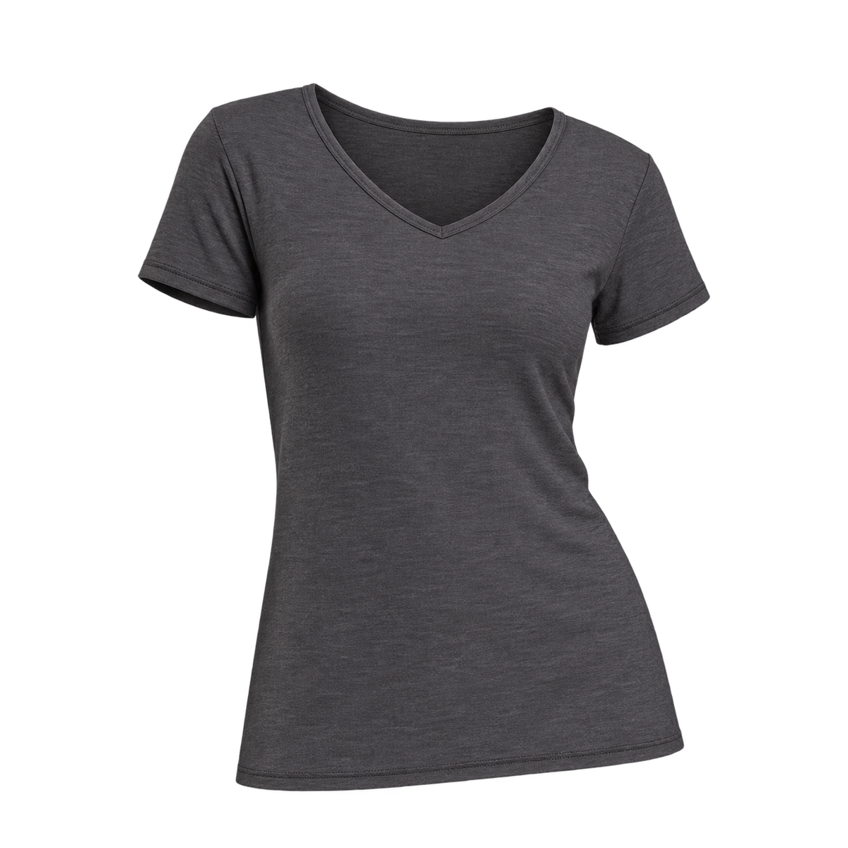 Women's Alpaca Wool T-Shirt: 160 Ultralight V-Neck