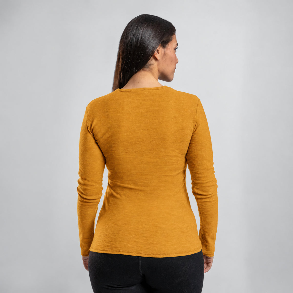 womens sustainable clothing long sleeve shirt color gold