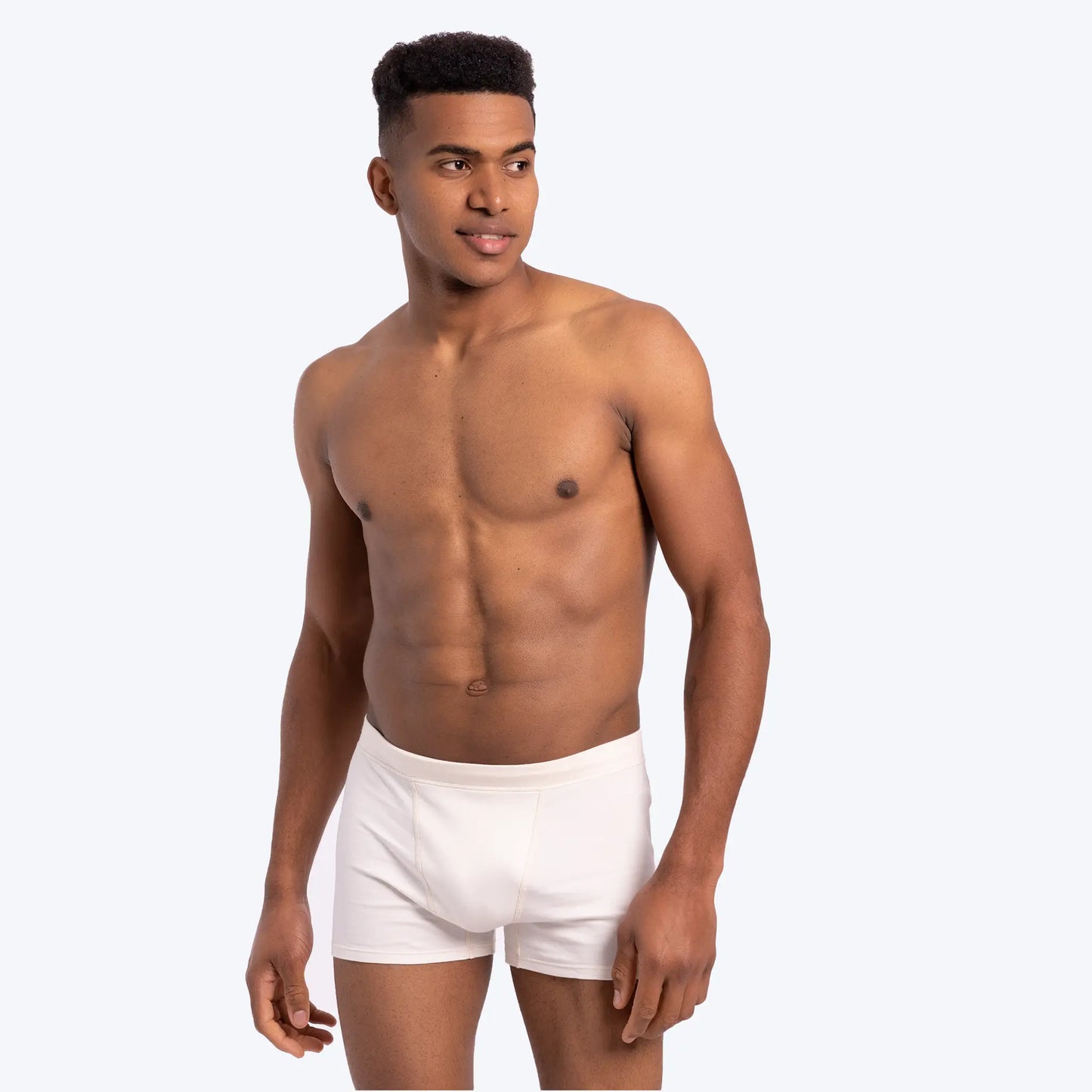 natural mens 100 cotton boxer briefs color Undyed