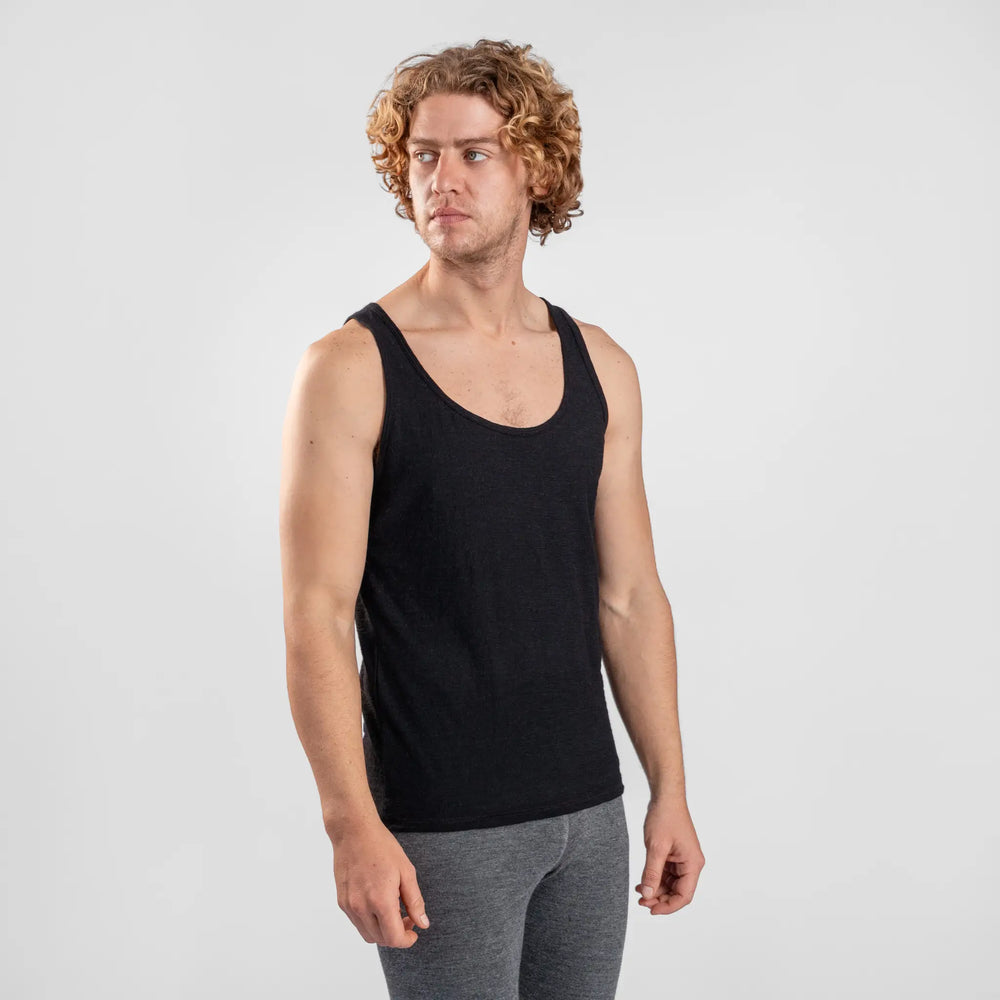 Men's Alpaca Wool Tank Top: 110 Featherweight