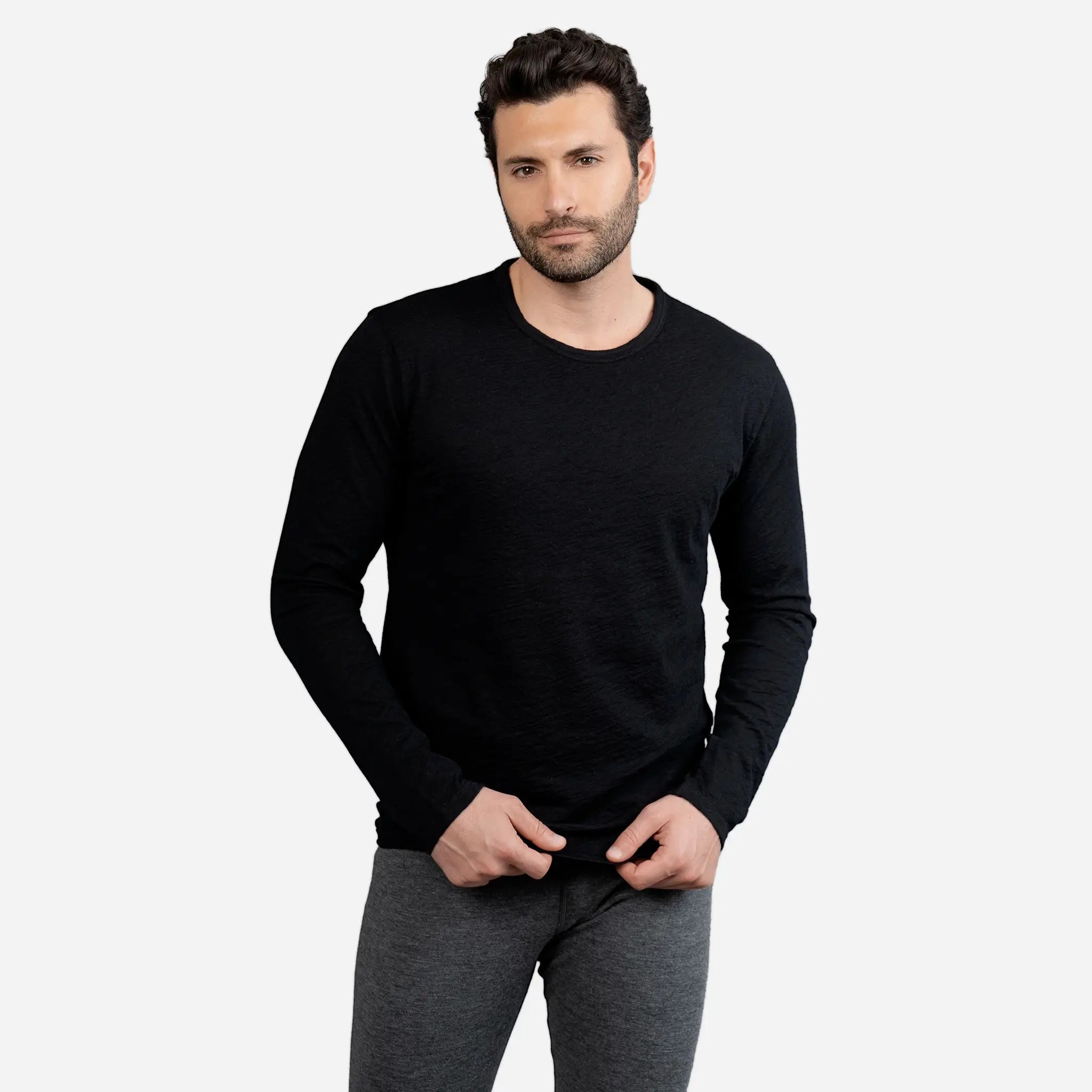 mens all activities long sleeve tshirt color black