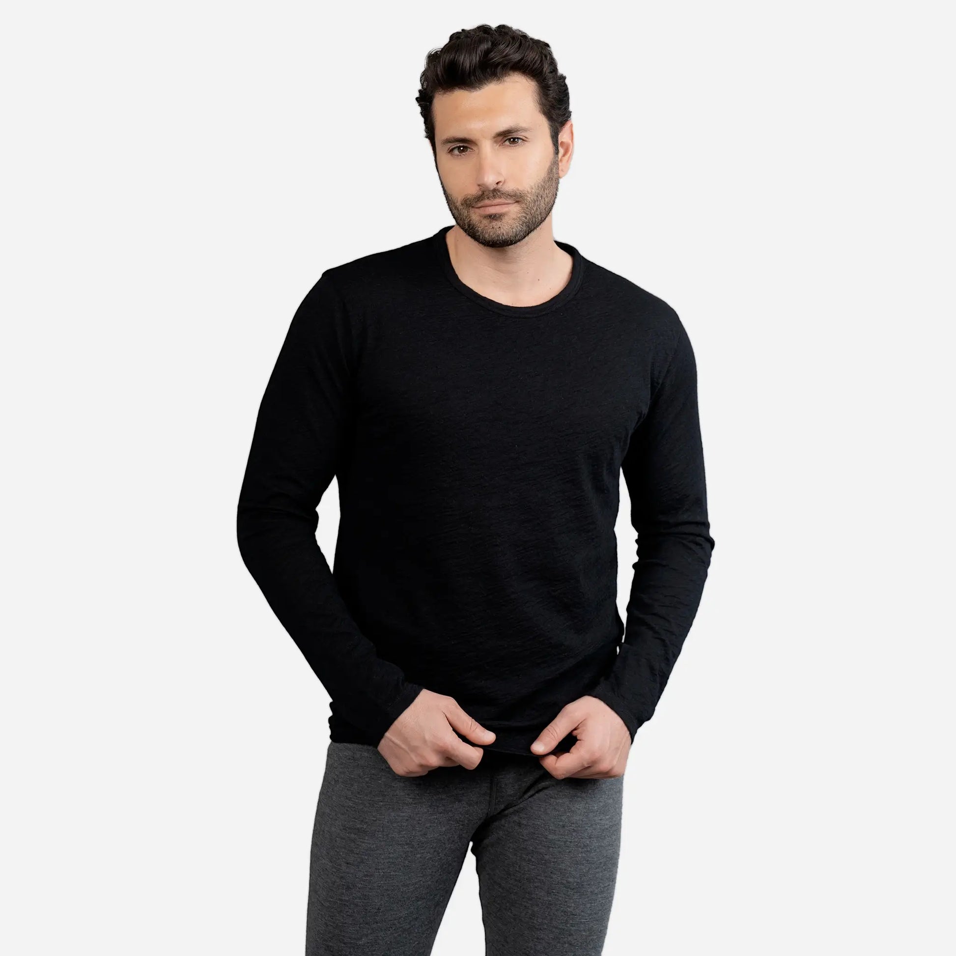 mens all activities long sleeve tshirt color black