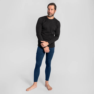 mens all natural leggings lightweight color natural blue