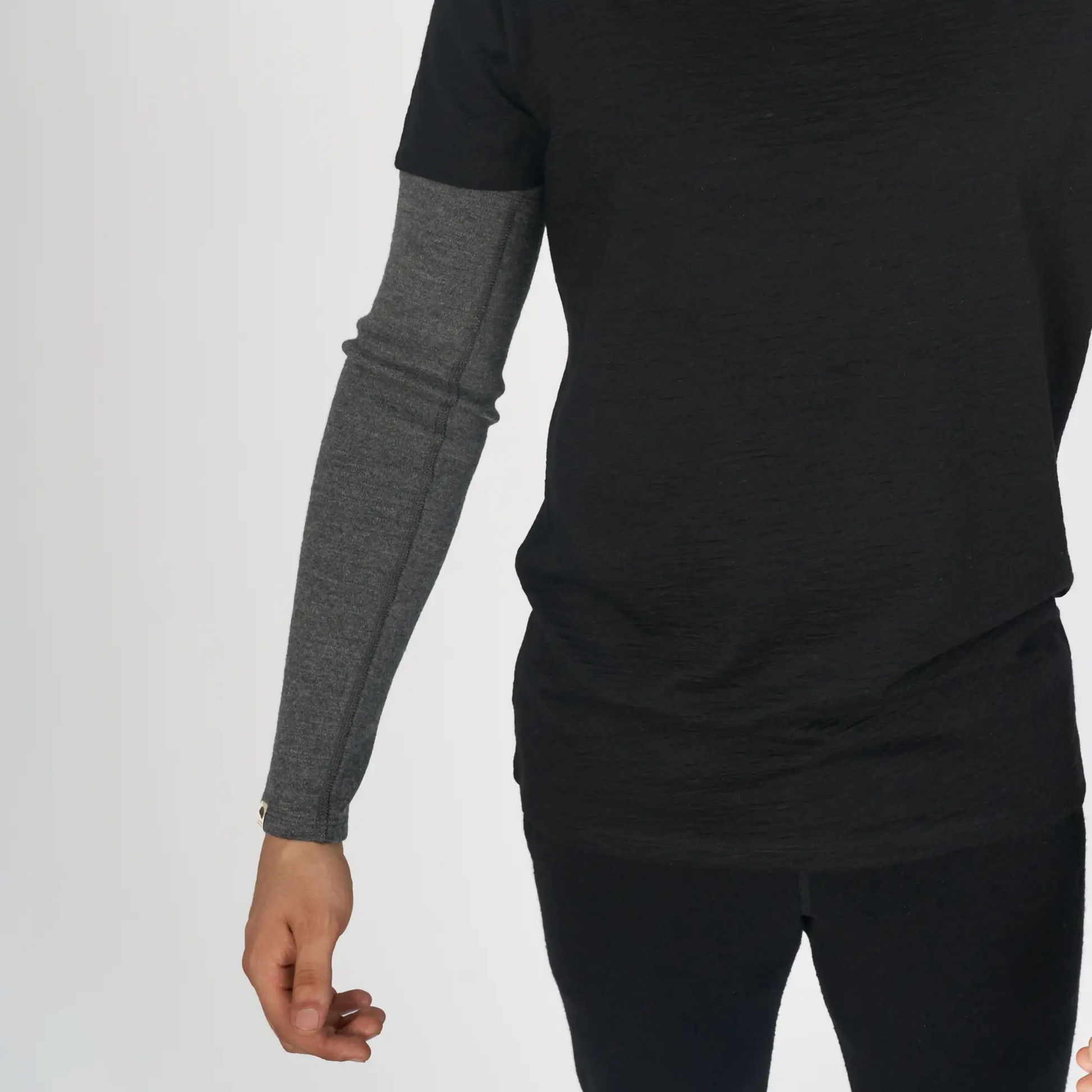 mens all natural sleeve midweight color gray