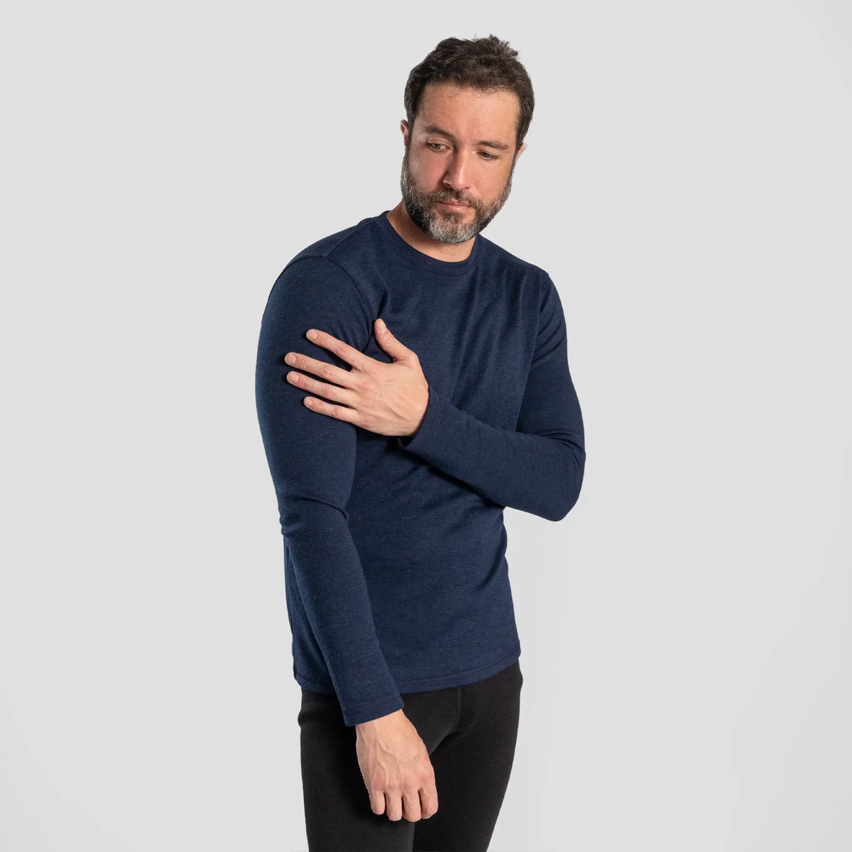mens all natural sweater lightweight color navy blue