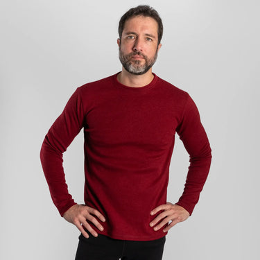 mens all purpose sweater lightweight color maroon