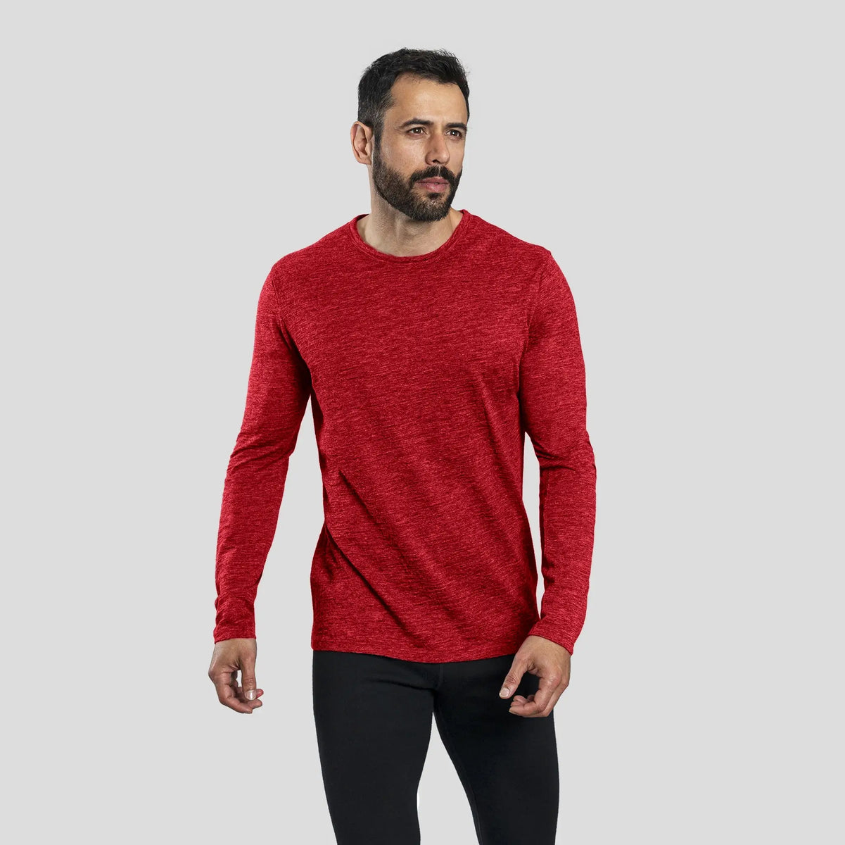 mens alpaca wool fast drying neck gaiter color red