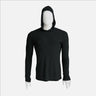 mens alpaca wool sun hoodie featherweight color black
