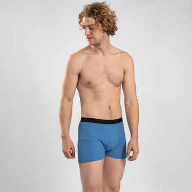 mens antibacterial boxer briefs color baby blue