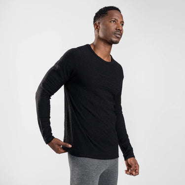 mens antiodor long sleeve tshirt color black