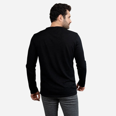 mens best active long sleeve tshirt color black