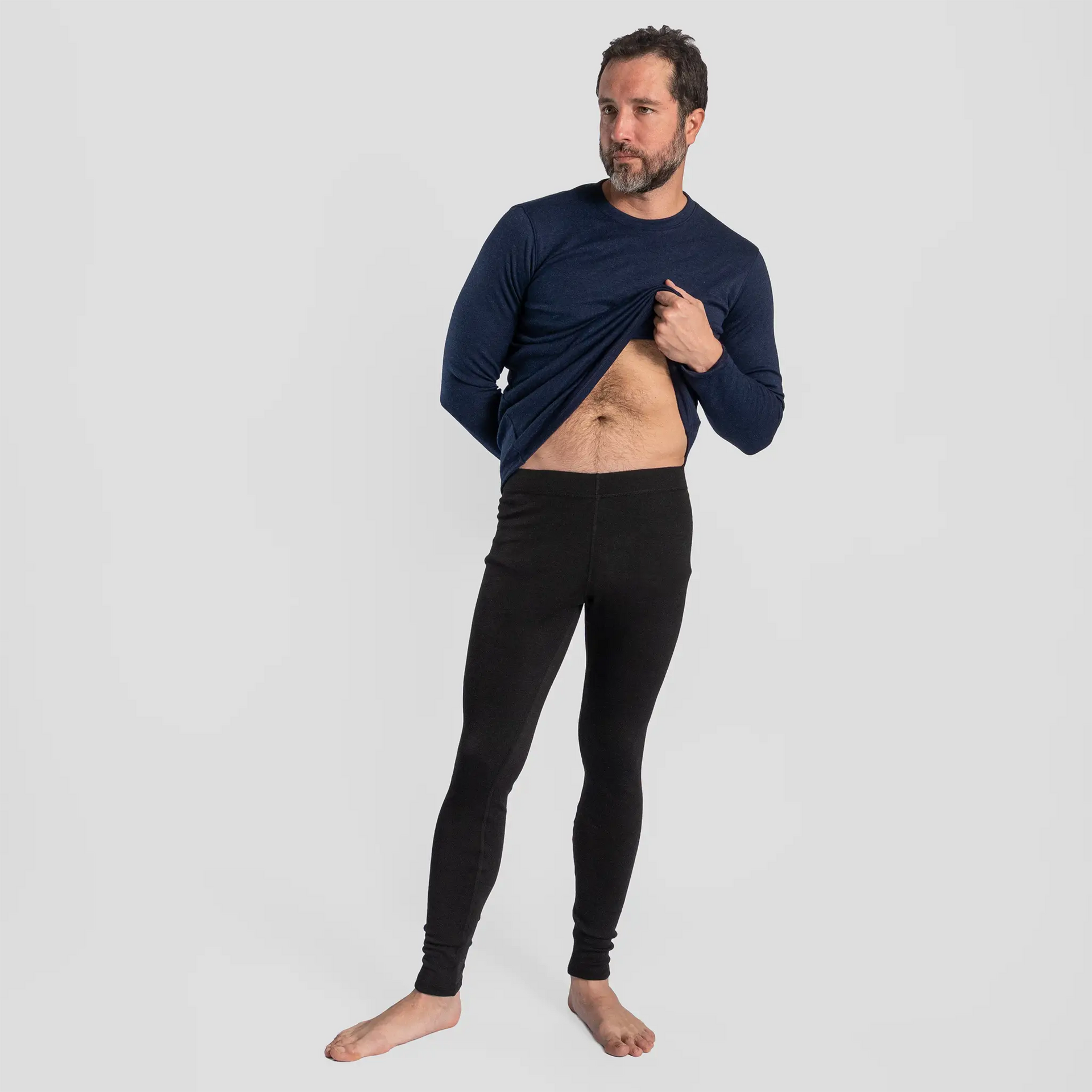 Men's Alpaca Wool Leggings: 300 Lighweight Arms of Andes