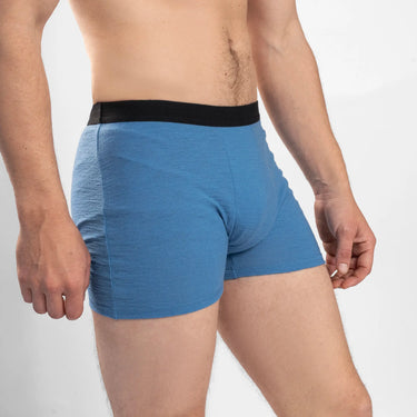 mens breathable boxer briefs color baby blue
