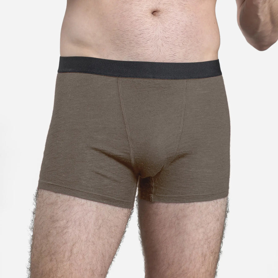 mens breathable boxer briefs color natural gray