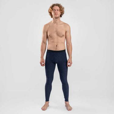 mens classic leggings with fly color navy blue